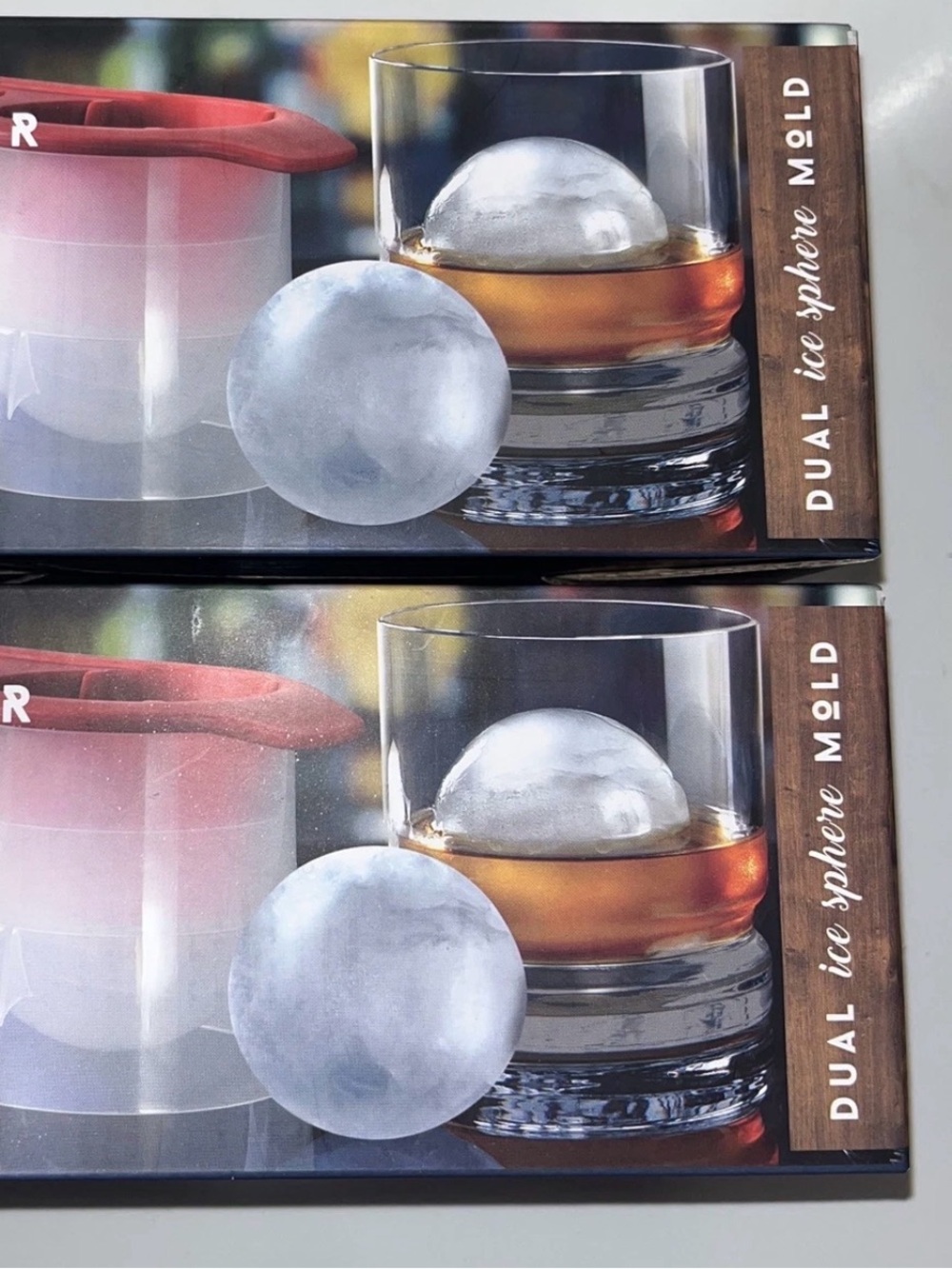 Hammer + Axe Dual Ice Sphere Mold Slow Melting Ice Chills Drinks Cocktails Lot 2